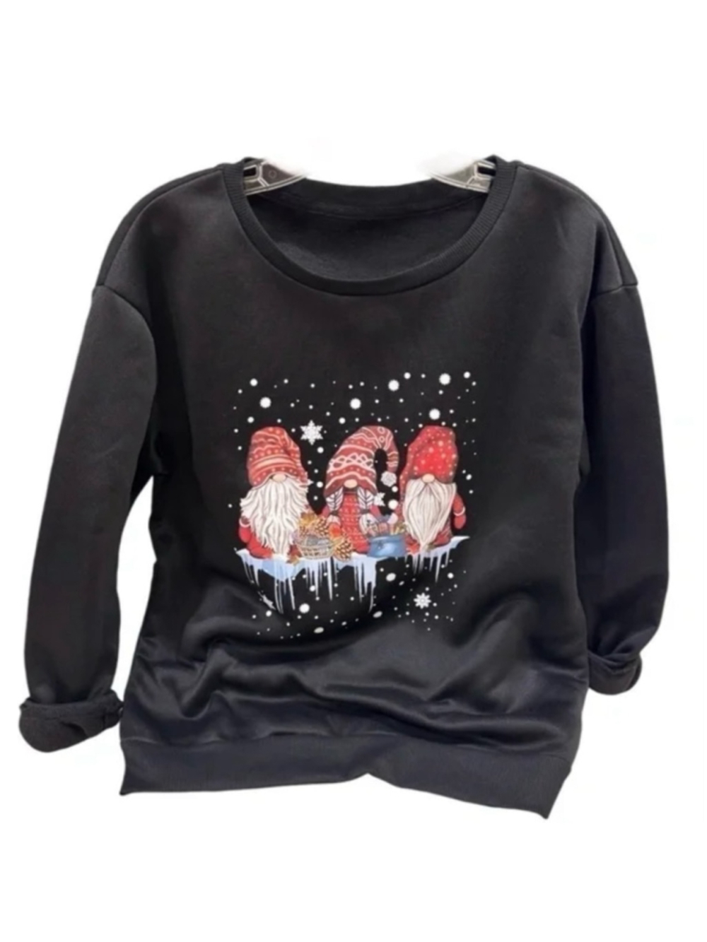 Festive Christmas Gnome Sweatshirt Women's